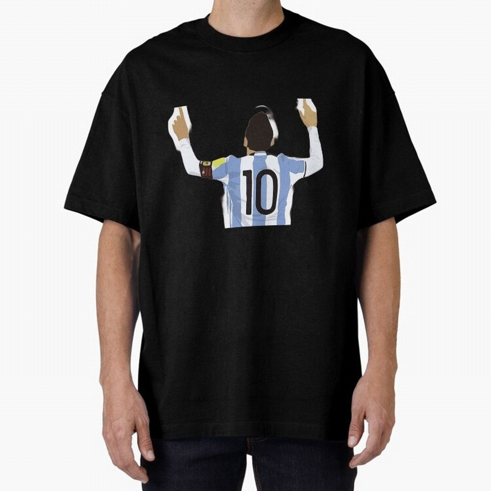 Messi 10 Classic T-Shirt Celebrate Classic Football Spirit in Match Day Hype around FIFA World Cup 2026, Haaland, Argentina, France and Brazil, Vintage Soccer Flavor, Modern Football Stars, National Flags and Final Night Emotion; Made for Die Hard