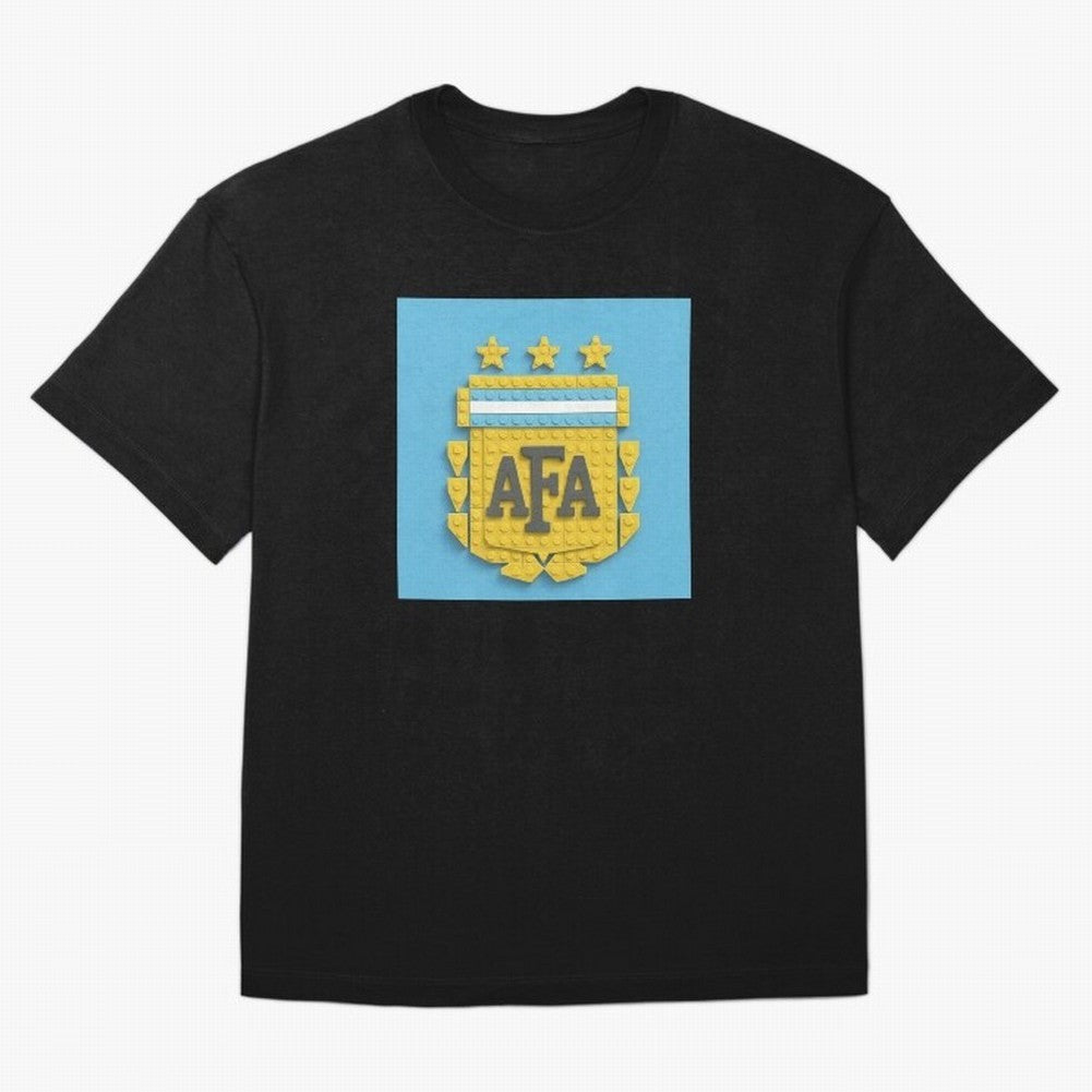 Argentina Blocks Classic T-Shirt Make Every Match About FIFA World Cup 2026 for Fans of Messi and Cristiano Ronaldo and France and Portugal, Bringing Stadium Memories, Football Loyalty, International Chants and Championship Tradition; Great for
