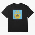 Argentina Blocks Oversized T-Shirt Stand with the FIFA World Cup 2026 Journey through Messi and Cristiano Ronaldo Highlights, Argentina and Brazil Pride, Fan Favorite Moments, National Team Passion, Big Match Drama and Soccer History; Great for