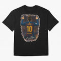 Lionel Messi Barcelona Tribute ¨C Iconic Number 10 Celebration Art Print Classic T-Shirt Wear the Spirit of FIFA World Cup 2026 Driven by Messi and Cristiano Ronaldo, England, France and Netherlands Energy, Football History, Final Match Energy,