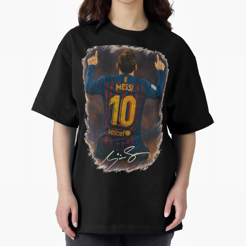 Lionel Messi Barcelona Tribute ¨C Iconic Number 10 Celebration Art Print Classic T-Shirt Wear the Spirit of FIFA World Cup 2026 Driven by Messi and Cristiano Ronaldo, England, France and Netherlands Energy, Football History, Final Match Energy,