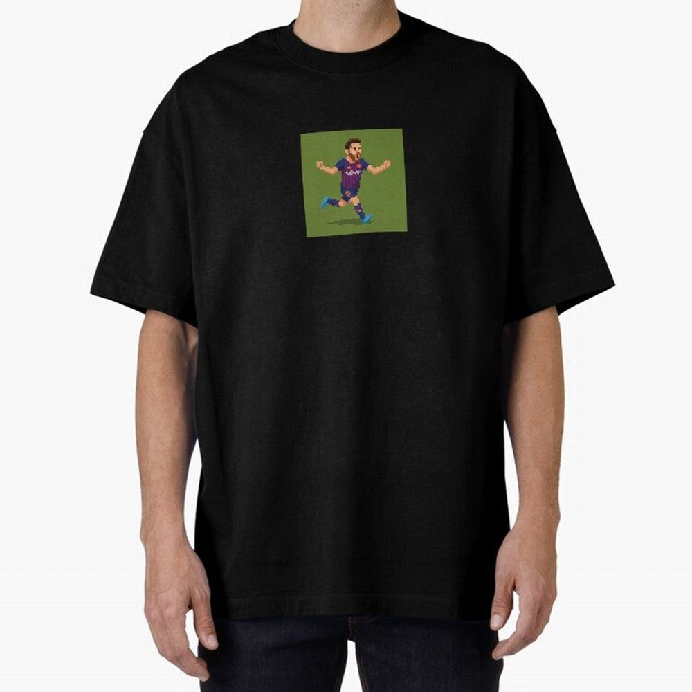 Lionel Messi Barcelona Pixel Art Tribute Classic T-Shirt Honor the Football Icons of FIFA World Cup 2026 USA Canada Mexico for Fans of Neymar and England, Bringing Classic Soccer Heritage, Championship Pressure, Fan Loyalty and International Pride;
