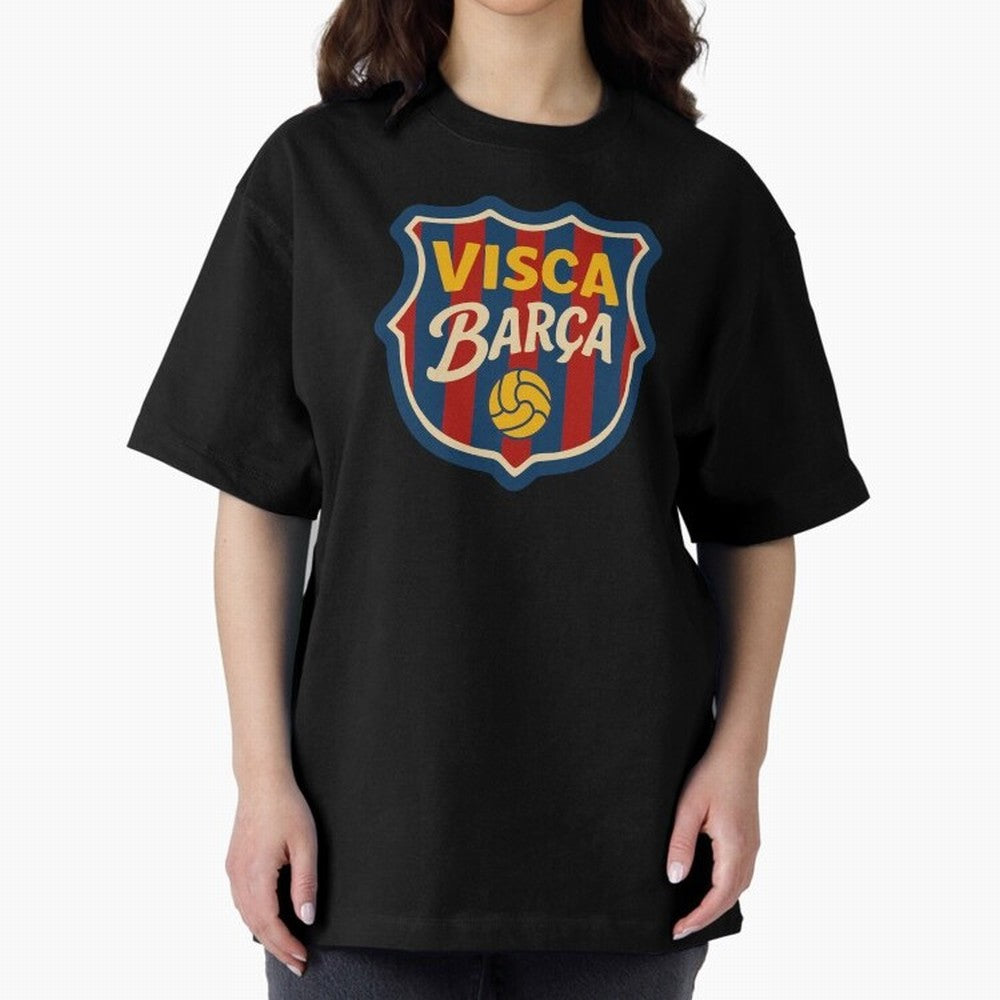 FC Barcelona Visca Barca Badge Classic T-Shirt Show Your Tournament Heart for FIFA World Cup 2026 Group Stage with CR7 and Messi, Argentina, France and Brazil Energy, Championship Spirit, Famous Goals, Roaring Crowds and International Football