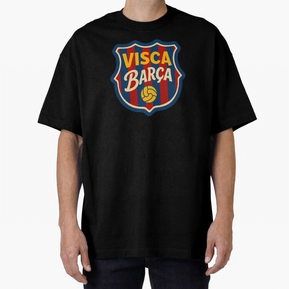 FC Barcelona Visca Barca Badge Classic T-Shirt Show Your Tournament Heart for FIFA World Cup 2026 Group Stage with CR7 and Messi, Argentina, France and Brazil Energy, Championship Spirit, Famous Goals, Roaring Crowds and International Football