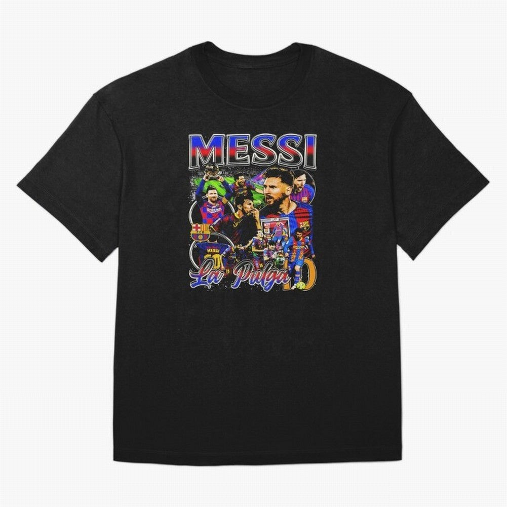Lionel Messi La Pulga Oversized T-Shirt Make Every Kick Count in the FIFA World Cup 2026 USA Canada Mexico Journey through Haaland and Mbappe Highlights, Portugal, Spain and Germany Pride, Classic Soccer Heritage, Championship Pressure, Fan Loyalty