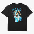 Lionel Messi GOAT Argentina Classic T-Shirt Relive Legendary Nights from FIFA World Cup 2026 Group Stage Spirit, Made for Spain, Mbappe, Tournament Hype, Historic Matchups, Family Viewing Parties and Global Sports Pride; Ideal for Football Dads,