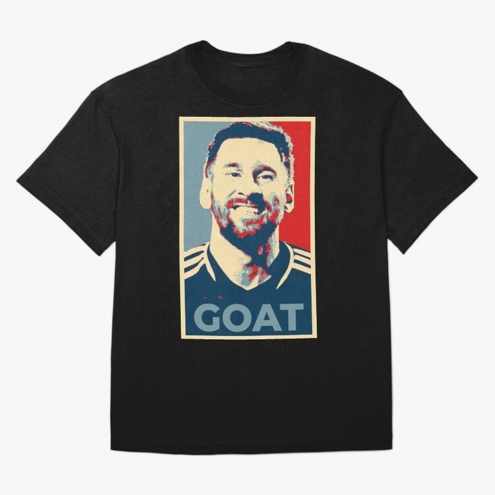 Messi - Hope Oversized T-Shirt Represent Football Lovers during FIFA World Cup 2026 Group Stage Made for Mbappe and Neymar, Germany Energy, Classic Soccer Heritage, Championship Pressure, Fan Loyalty and International Pride; Great for Supporters