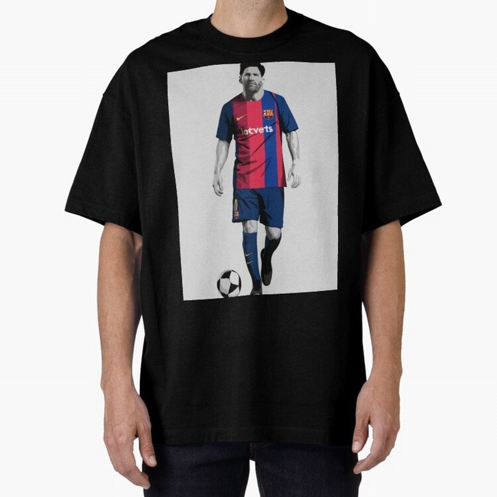 Lionel Messi Barcelona Illustration ¨C Iconic Football Artwork Classic T-Shirt Remember FIFA World Cup 2026 Spirit, with Argentina, Neymar, Worldwide Fan Energy, Dramatic Goals, Stadium Lights and Championship Celebrations; Perfect for Supporters