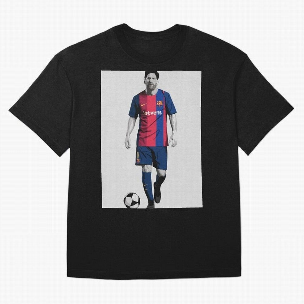 Lionel Messi Barcelona Illustration ¨C Iconic Football Artwork Classic T-Shirt Remember FIFA World Cup 2026 Spirit, with Argentina, Neymar, Worldwide Fan Energy, Dramatic Goals, Stadium Lights and Championship Celebrations; Perfect for Supporters