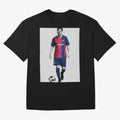 Lionel Messi Barcelona Illustration ¨C Iconic Football Artwork Classic T-Shirt Remember FIFA World Cup 2026 Spirit, with Argentina, Neymar, Worldwide Fan Energy, Dramatic Goals, Stadium Lights and Championship Celebrations; Perfect for Supporters