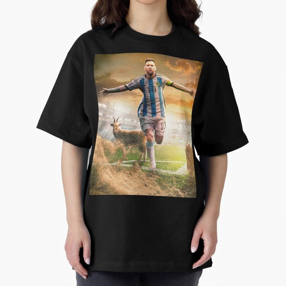 Messi: The Undisputed GOAT Classic T-Shirt Honor Football Greatness during FIFA World Cup 2026 USA Canada Mexico Connected to Messi and Cristiano Ronaldo, Spain and Netherlands Energy, Football Festival Excitement, Trophy Ambitions, Country