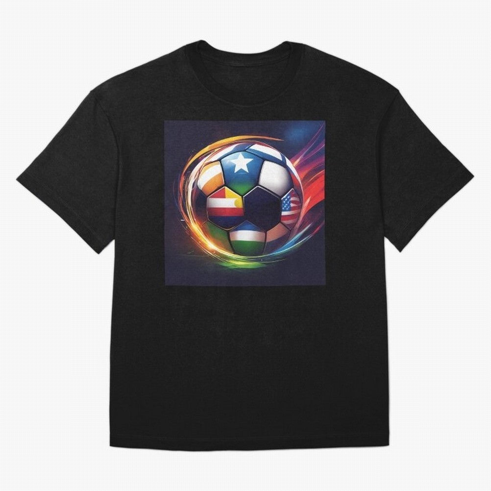 Soccer 2 Oversized T-Shirt Back Your Heroes with FIFA World Cup 2026 USA Canada Mexico for Fans of Neymar and France, Bringing Tournament Hype, Historic Matchups, Family Viewing Parties and Global Sports Pride; Great for Watch Parties, Sports Bars,