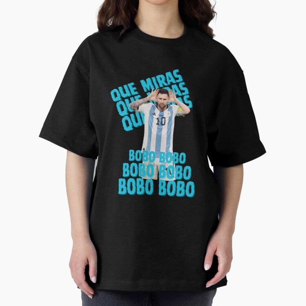 LEONEL MESSI Oversized T-Shirt Celebrate Classic Football Spirit in Global Football Passion for FIFA World Cup 2026 Group Stage, Highlighting Messi, Neymar and Mbappe, Argentina, Vintage Soccer Flavor, Modern Football Stars, National Flags and