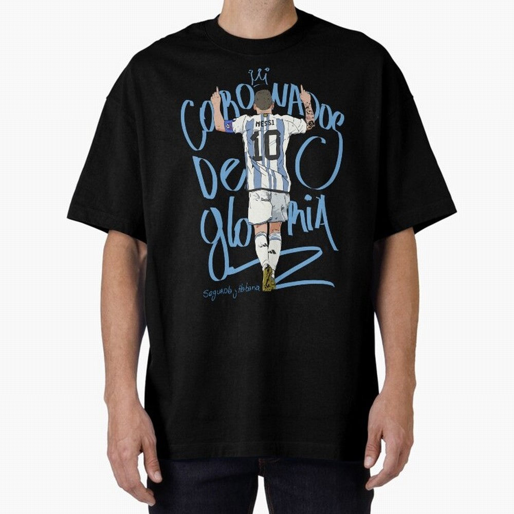 Messi, crowned with glory Active T-Shirt Keep the Legacy of the FIFA World Cup 2026 Journey through Messi, Neymar and Mbappe Highlights, Portugal, Spain and Germany Pride, Worldwide Fan Energy, Dramatic Goals, Stadium Lights and Championship
