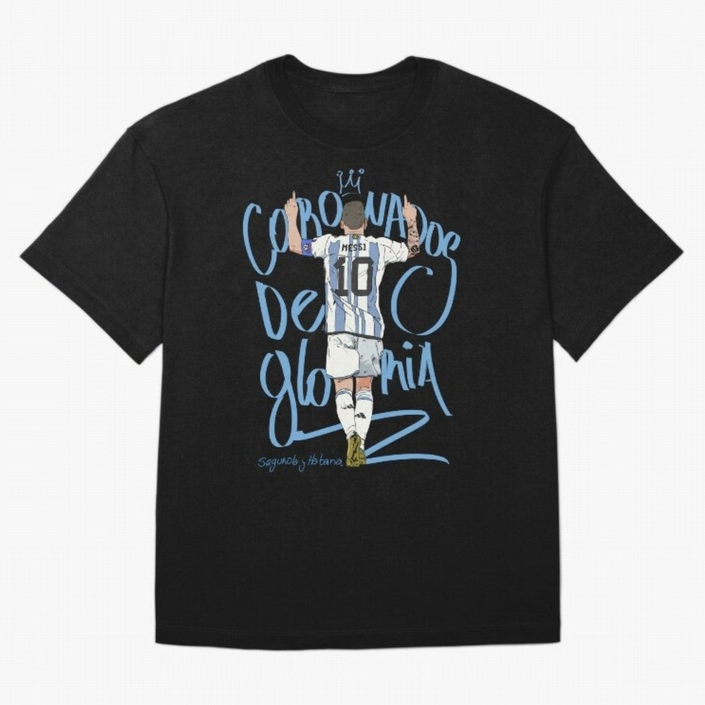 Messi, crowned with glory Active T-Shirt Keep the Legacy of the FIFA World Cup 2026 Journey through Messi, Neymar and Mbappe Highlights, Portugal, Spain and Germany Pride, Worldwide Fan Energy, Dramatic Goals, Stadium Lights and Championship