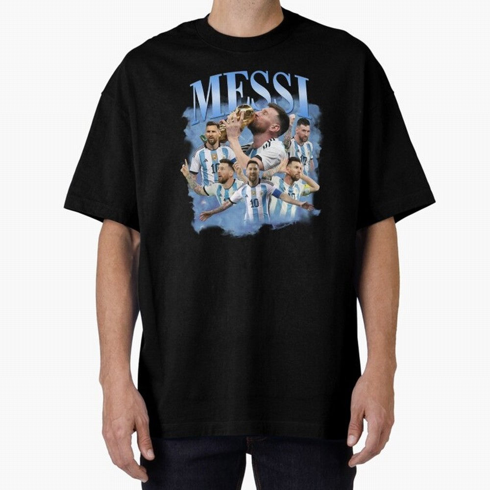 Lionel Messi Footballer Classic T-Shirt Follow the Final Road of FIFA World Cup 2026 USA Canada Mexico Spirit, Highlighting England and Germany, Messi and Cristiano Ronaldo, Match Day Excitement, Supporter Culture, Golden Goals and Global Football
