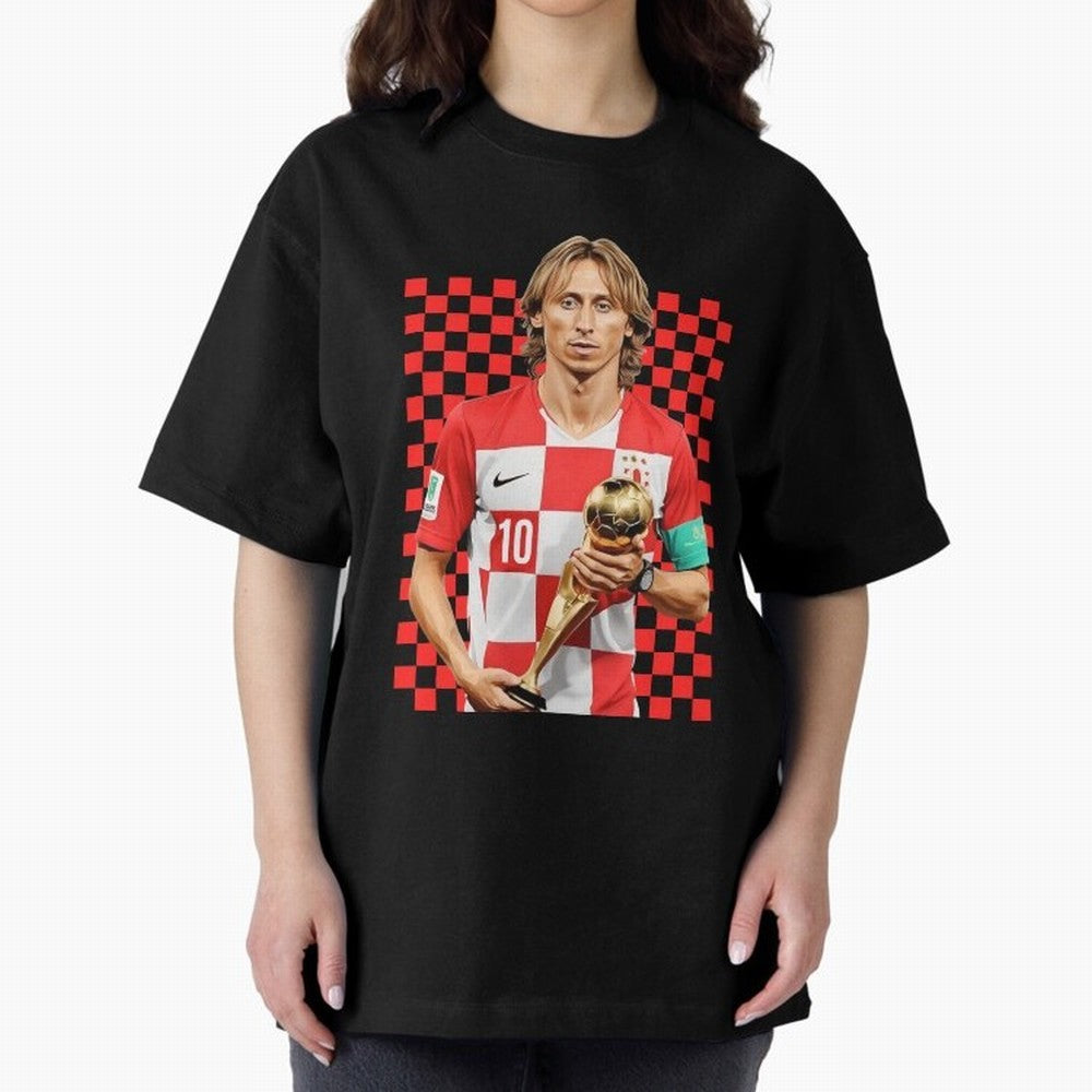 Luka Modric Ballon d'Or Graphic Essential T-Shirt Feel Match Day Hype around FIFA World Cup 2026 USA Canada Mexico, Haaland and Mbappe, Spain, Match Day Excitement, Supporter Culture, Golden Goals and Global Football Passion; Perfect for People Who