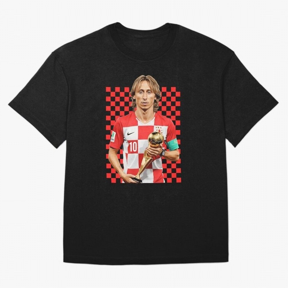 Luka Modric Ballon d'Or Graphic Essential T-Shirt Feel Match Day Hype around FIFA World Cup 2026 USA Canada Mexico, Haaland and Mbappe, Spain, Match Day Excitement, Supporter Culture, Golden Goals and Global Football Passion; Perfect for People Who