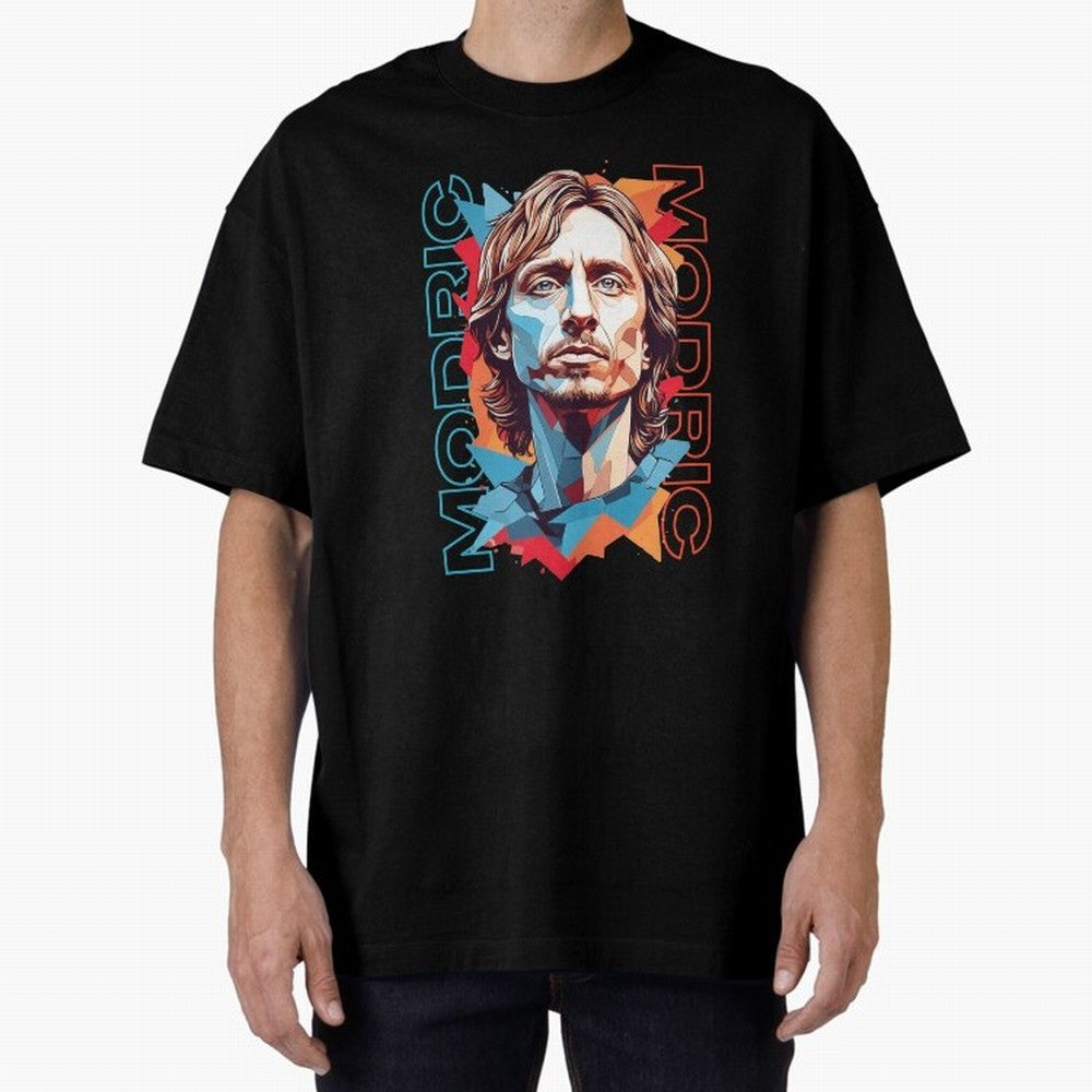 Luka Modric - Digital Art Essential T-Shirt Support Iconic Players in the FIFA World Cup 2026 Group Stage Journey through CR7 and Messi Highlights, Brazil, Portugal and Argentina Pride, Football History, Final Match Energy, Crowd Noise and Once in