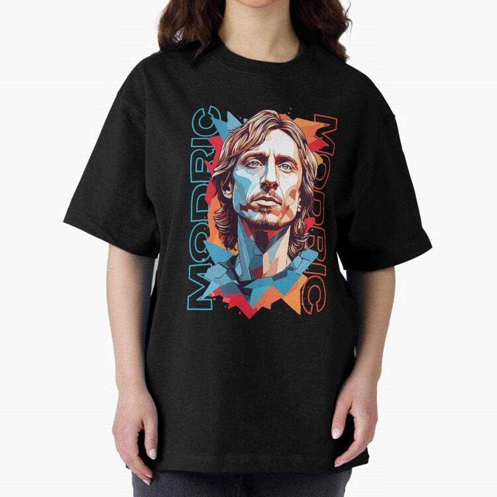 Luka Modric - Digital Art Essential T-Shirt Support Iconic Players in the FIFA World Cup 2026 Group Stage Journey through CR7 and Messi Highlights, Brazil, Portugal and Argentina Pride, Football History, Final Match Energy, Crowd Noise and Once in