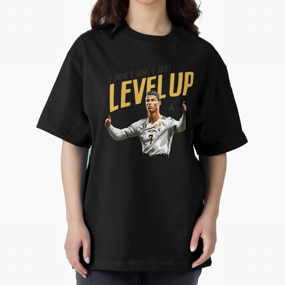 Cristiano Ronaldo Levels Up Essential T-Shirt Discover Global Football Passion for FIFA World Cup 2026 Group Stage, Celebrating Messi, Neymar and Mbappe, Portugal, Football Passion, Legendary Performances, Festival Vibes and Supporter Community;