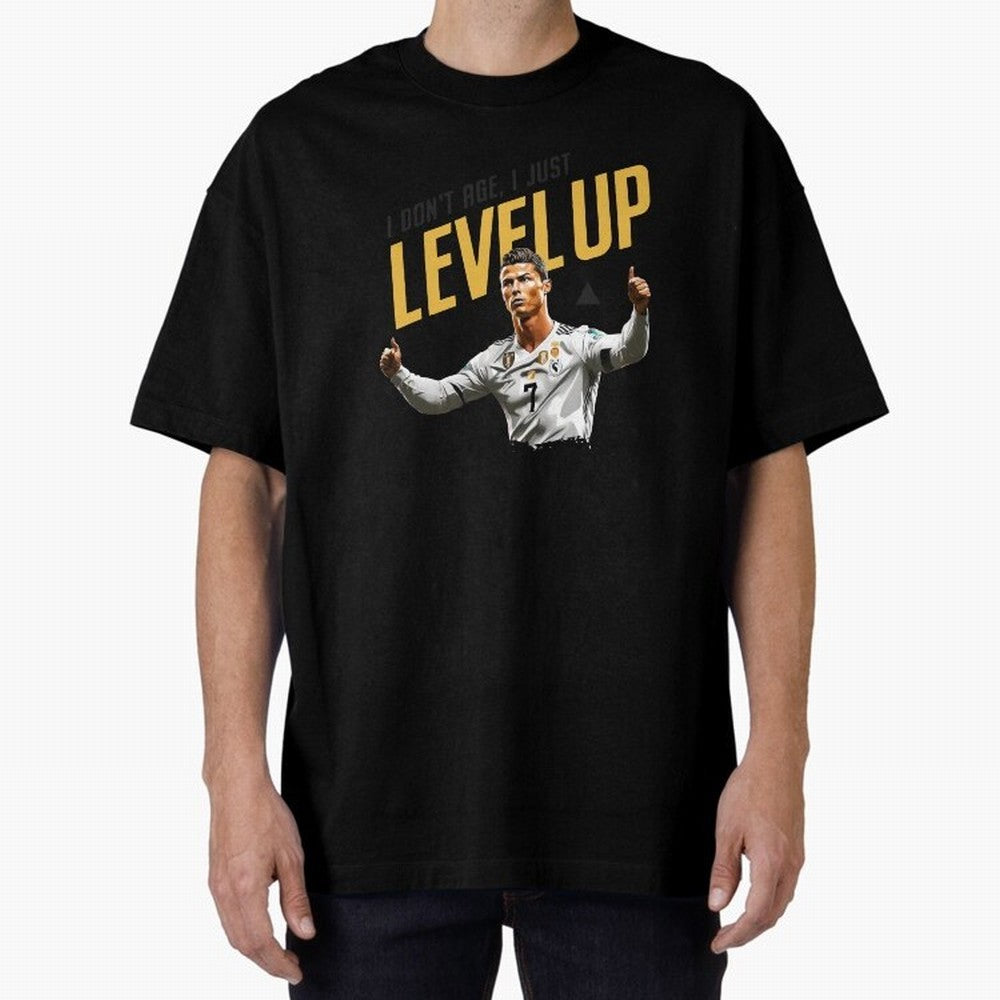 Cristiano Ronaldo Levels Up Essential T-Shirt Discover Global Football Passion for FIFA World Cup 2026 Group Stage, Celebrating Messi, Neymar and Mbappe, Portugal, Football Passion, Legendary Performances, Festival Vibes and Supporter Community;
