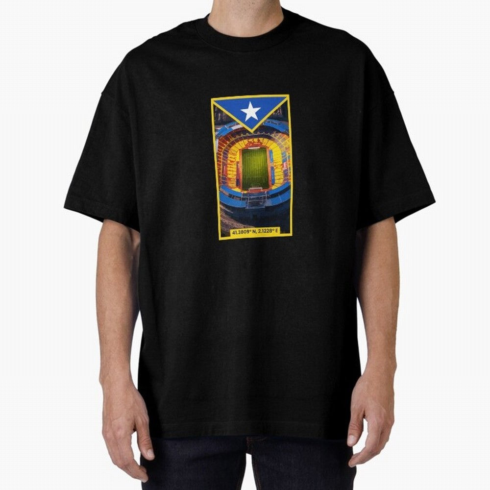 Barcelona Stadium Coordinates Graphic Essential T-Shirt Relive the Noise and Pride of FIFA World Cup 2026 Group Stage Spirit, Celebrating Netherlands, Neymar, Haaland and Cristiano Ronaldo, Match Day Excitement, Supporter Culture, Golden Goals and