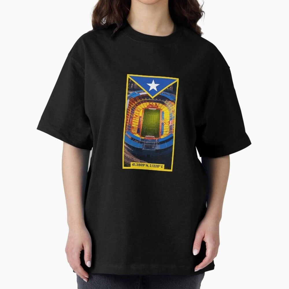 Barcelona Stadium Coordinates Graphic Essential T-Shirt Relive the Noise and Pride of FIFA World Cup 2026 Group Stage Spirit, Celebrating Netherlands, Neymar, Haaland and Cristiano Ronaldo, Match Day Excitement, Supporter Culture, Golden Goals and