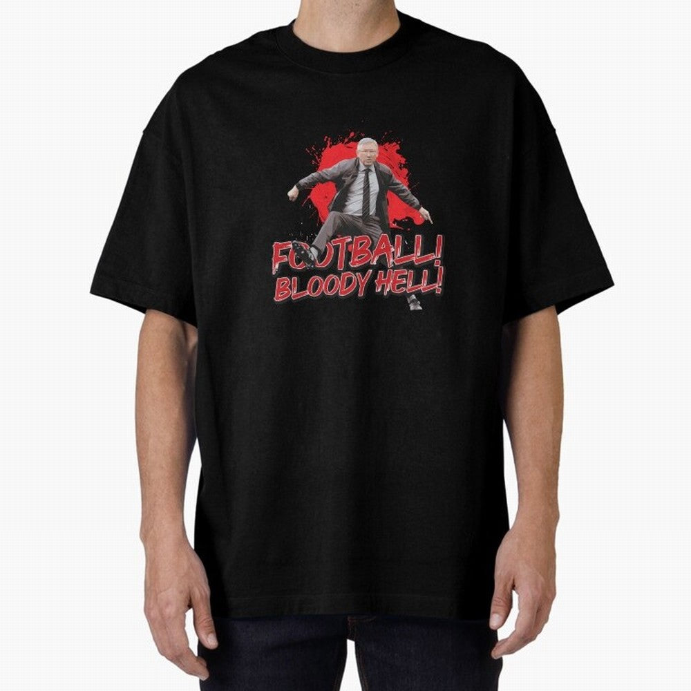 Sir Alex Ferguson - FOOTBALL BLOODY HELL! Essential T-Shirt Join the Global Buzz around Match Day Hype around FIFA World Cup 2026, CR7 and Messi, England, France and Netherlands, Championship Spirit, Famous Goals, Roaring Crowds and International