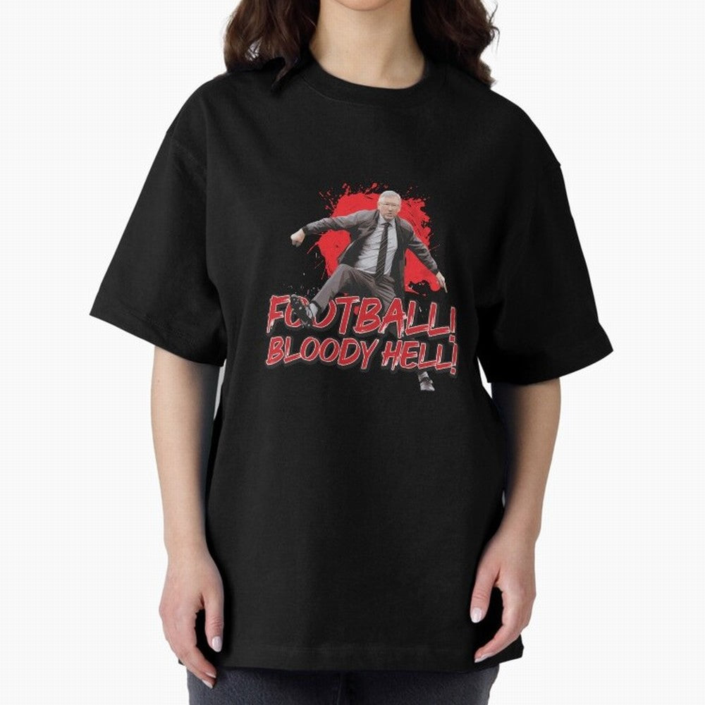 Sir Alex Ferguson - FOOTBALL BLOODY HELL! Essential T-Shirt Join the Global Buzz around Match Day Hype around FIFA World Cup 2026, CR7 and Messi, England, France and Netherlands, Championship Spirit, Famous Goals, Roaring Crowds and International