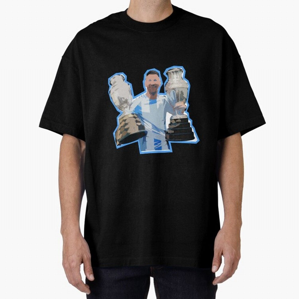 Leo Messi Double Copa Classic T-Shirt Fuel Your Fan Pride for Match Day Hype around FIFA World Cup 2026 USA Canada Mexico, Neymar, Germany, Retro Football Energy, Iconic Rivalries, Trophy Chase Drama and Stadium Atmosphere; Ideal for Football Dads,