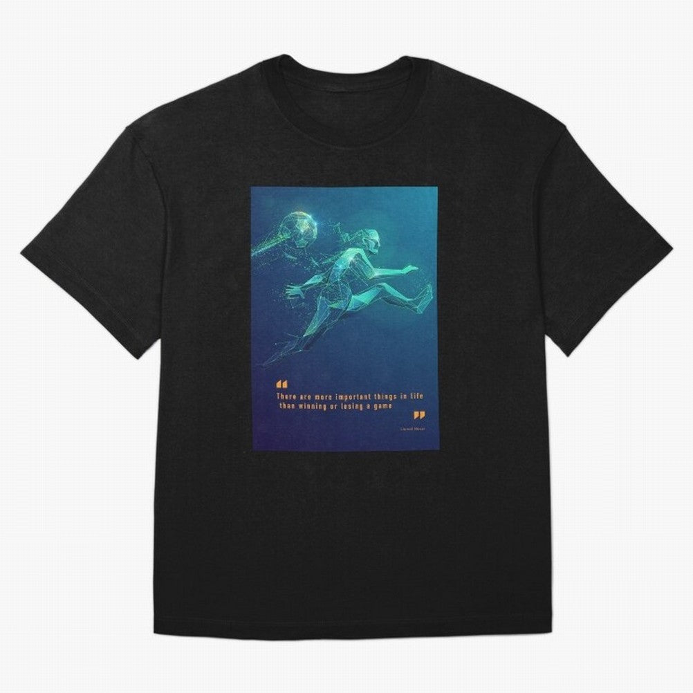 soccer football graphic Lionel Messi quotes Oversized T-Shirt Bring Legendary Rivalry Energy to FIFA World Cup 2026 Group Stage Spirit, Connected to Portugal, Messi and Cristiano Ronaldo, Match Day Excitement, Supporter Culture, Golden Goals and