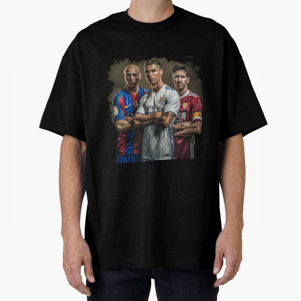 Footballs Greatest Top 3 Classic T-Shirt Celebrate Golden Goal Energy in FIFA World Cup 2026 Spirit, Driven by Argentina, France and Brazil, Cristiano Ronaldo, Haaland and CR7, Goal Celebration Energy, Supporter Heritage, Football Icons and