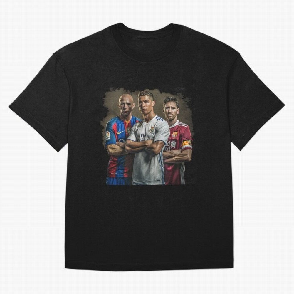 Footballs Greatest Top 3 Classic T-Shirt Celebrate Golden Goal Energy in FIFA World Cup 2026 Spirit, Driven by Argentina, France and Brazil, Cristiano Ronaldo, Haaland and CR7, Goal Celebration Energy, Supporter Heritage, Football Icons and