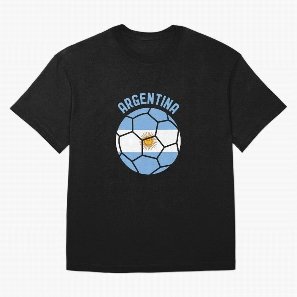 Argentina Football 2024 Copa America La Albiceleste Classic T-Shirt Embrace FIFA World Cup 2026 USA Canada Mexico Filled with Neymar, France and Portugal Energy, Vintage Soccer Flavor, Modern Football Stars, National Flags and Final Night Emotion;
