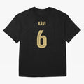 Xavi 6 Barcelona Oversized T-Shirt Relive FIFA World Cup 2026 USA Canada Mexico for Fans of Messi, Neymar and Mbappe and France and Portugal, Bringing Stadium Memories, Football Loyalty, International Chants and Championship Tradition; Perfect for