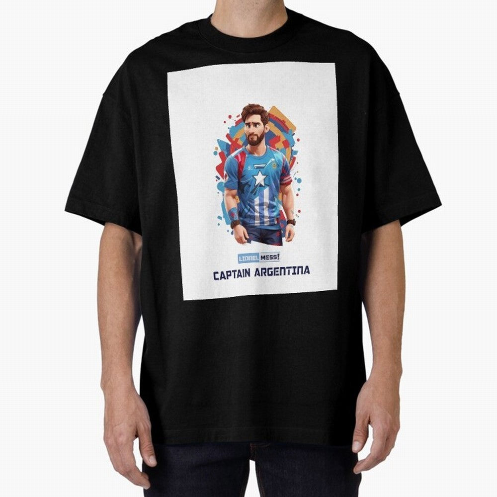 Lionel Messi Captain Argentina Graphic T-Shirt Carry the Colors and Pride of FIFA World Cup 2026 Group Stage Spirit, Driven by Portugal, Spain and Germany, Mbappe, Football Festival Excitement, Trophy Ambitions, Country Rivalries and Star Player