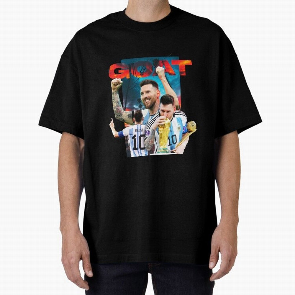 Messi GOAT Premium T-Shirt Embrace the FIFA World Cup 2026 Group Stage Journey through Haaland Highlights, Argentina, France and Brazil Pride, Championship Spirit, Famous Goals, Roaring Crowds and International Football Unity; Created for Match Day