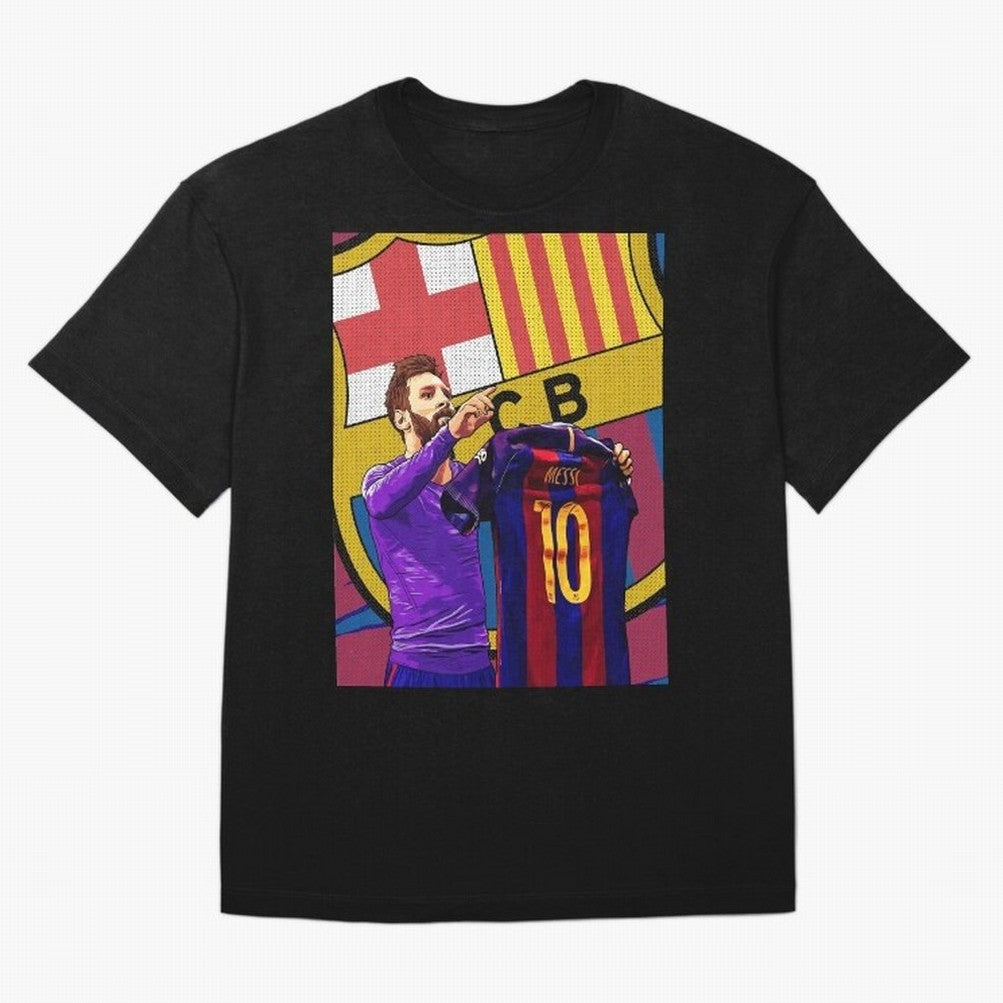 Messi Goat in FC Barcelna Graphic T-Shirt Bring International Match Energy to FIFA World Cup 2026 USA Canada Mexico for Fans of Neymar and Brazil, Portugal and Argentina, Bringing Classic Soccer Heritage, Championship Pressure, Fan Loyalty and