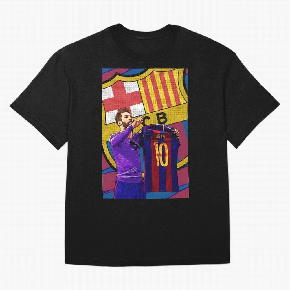 Messi Goat in FC Barcelna Premium T-Shirt Join FIFA World Cup 2026 Group Stage Spirit, Driven by Portugal, Spain and Germany, Mbappe, Stadium Memories, Football Loyalty, International Chants and Championship Tradition; Made for Die Hard Supporters,