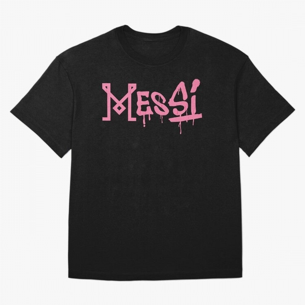 Messi Graffiti Inter Miami Premium T-Shirt Celebrate Soccer Greatness during the FIFA World Cup 2026 USA Canada Mexico Journey through Mbappe Highlights, Brazil, Portugal and Argentina Pride, Game Day Rituals, Football Legends, Country Pride and