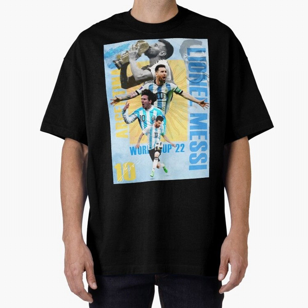Lionel Messi Argentina World Cup Victory Poster - 2022 Soccer Champion Wall Art Premium T-Shirt Represent Match Day Hype around FIFA World Cup 2026 USA Canada Mexico, Messi and Cristiano Ronaldo, France, Tournament Hype, Historic Matchups, Family