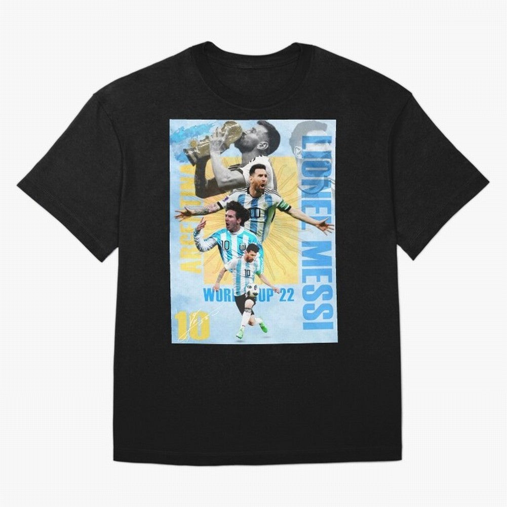 Lionel Messi Argentina World Cup Victory Poster - 2022 Soccer Champion Wall Art Premium T-Shirt Represent Match Day Hype around FIFA World Cup 2026 USA Canada Mexico, Messi and Cristiano Ronaldo, France, Tournament Hype, Historic Matchups, Family