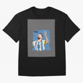 Lionel Messi Triumphant Argentina Portrait Graphic T-Shirt Show Your Stadium Side during FIFA World Cup 2026 Group Stage for Fans of Mbappe and Neymar and Argentina, Bringing Global Supporter Spirit, Legendary Goals, National Colors and Tournament