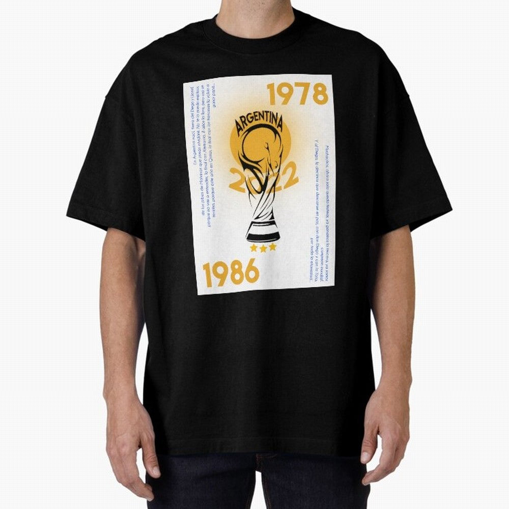 WORLD CHAMPIONS ARGENTINA Premium T-Shirt Cheer for Global Football Passion for FIFA World Cup 2026, Centered on Neymar, Haaland and Cristiano Ronaldo, Argentina and Brazil, Match Day Excitement, Supporter Culture, Golden Goals and Global Football