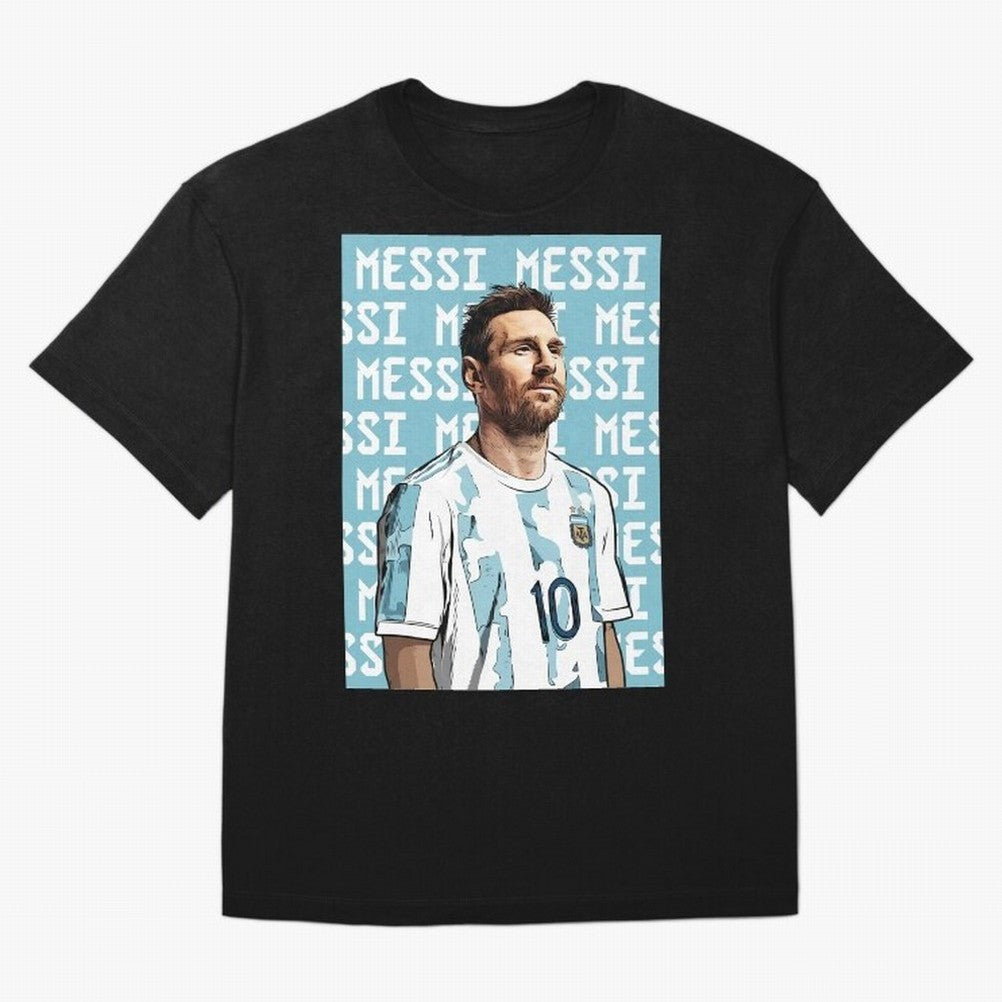 Lionel Messi Premium T-Shirt Show Match Day Excitement for FIFA World Cup 2026 Group Stage Built around Messi, CR7 and Mbappe, Argentina Energy, Soccer Culture, Superstar Moments, National Team Dreams and Competitive Fire; Perfect for Supporters