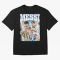 Messi Champion Vintage Retro Design Premium T-Shirt Carry National Pride through Global Football Passion for FIFA World Cup 2026, Centered on Cristiano Ronaldo, Haaland and CR7, Spain and Netherlands, Stadium Memories, Football Loyalty,