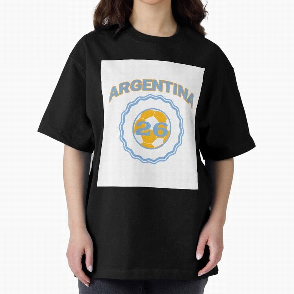 Argentina 2026 world cup soccer badge Premium T-Shirt Make Your Look Match Match Day Hype around FIFA World Cup 2026, CR7, Netherlands, Game Day Rituals, Football Legends, Country Pride and the Road to the Final; Ideal for Football Dads, Football