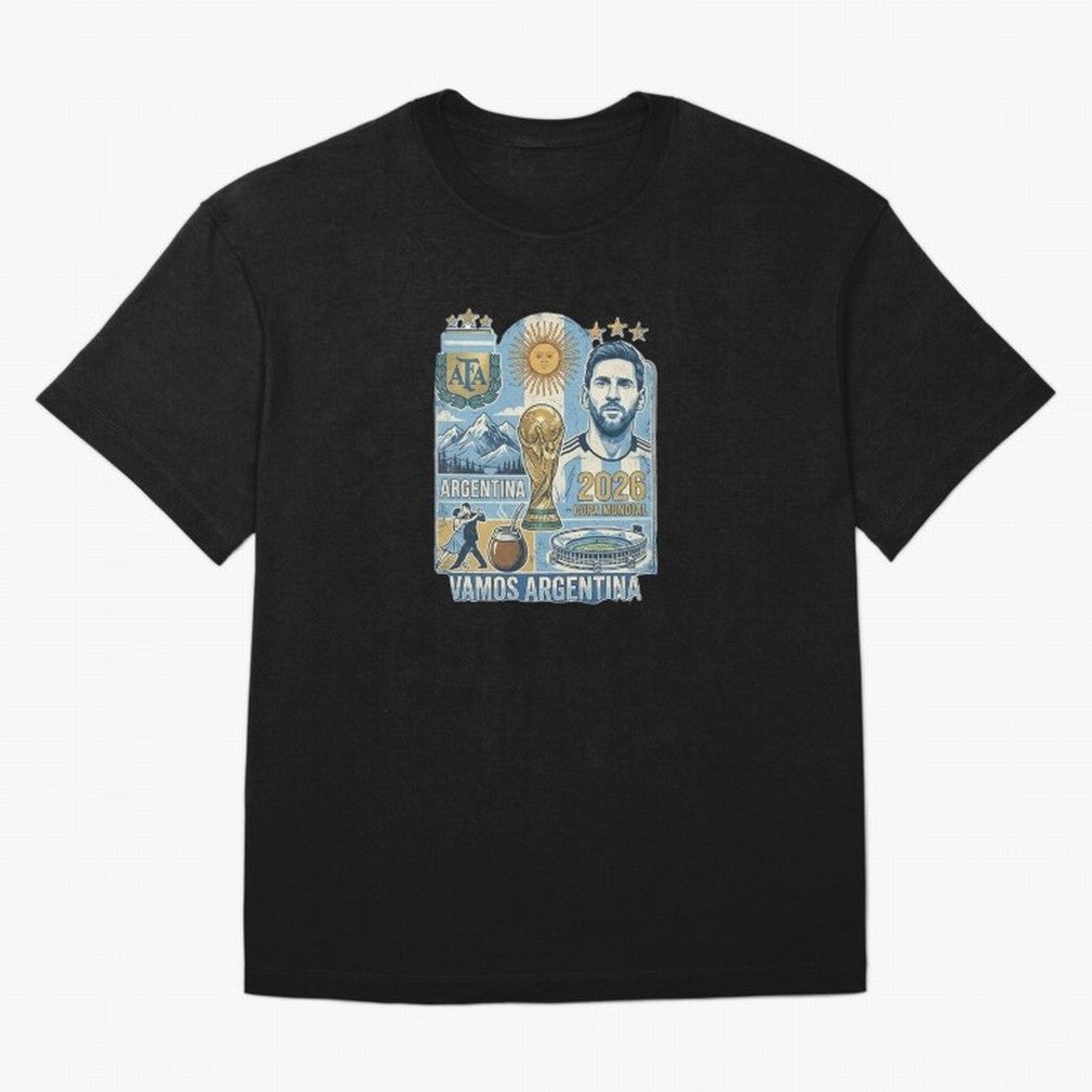 Argentina 2026 ¨C Copa Mundial Spirit Classic T-Shirt Bring Legendary Rivalry Energy to Match Day Hype around FIFA World Cup 2026 USA Canada Mexico, Messi, England, France and Netherlands, Football Festival Excitement, Trophy Ambitions, Country