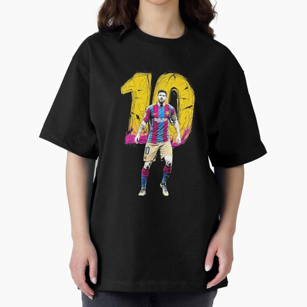 Messi sticker Oversized T-Shirt Mark FIFA World Cup 2026 Group Stage Spirit, Connected to Brazil, Portugal and Argentina, Mbappe and Neymar, Classic Soccer Heritage, Championship Pressure, Fan Loyalty and International Pride; Made for Die Hard